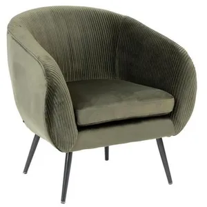 Comparateur de prix : Atmosphera Créateur D'intérieur - Fauteuil Solaro velours vert kaki