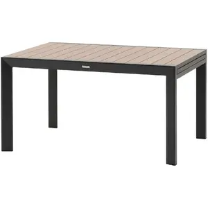 Comparateur de prix : Table de jardin extensible coulissante Évasion effet bois honey & grap...