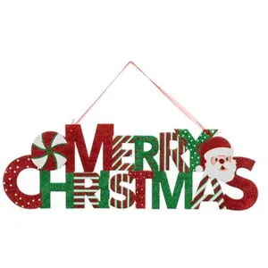 Comparateur de prix : Non communiqué Déco de Noël à suspendre Pancarte Merry Christmas L 57.5 cm