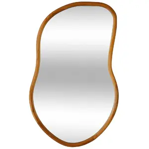 Comparateur de prix : Miroir "Livia" en bois 45x75cm - Beige - Atmosphera createur d'interieur