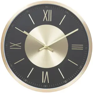 Comparateur de prix : Atmosphera Créateur D'intérieur - Horloge Ariana en métal D30,4cm doré