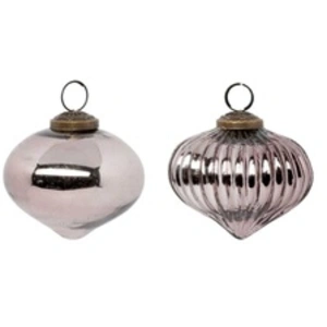 Comparateur de prix : Fééric Lights And Christmas - Boules de Noël Marron glacé lot de 2 en ...