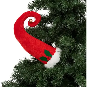 FEERIC LIGHTS & CHRISTMAS Déco de sapin Bonnet de Père de Noel flexible 75 cm pas cher