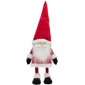 ATMOSPHERA Statuette Père Noël "Ressort" 47cm Rouge pas cher