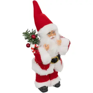 Atmosphera Créateur d'intérieur - Père Noël Déco Halpa 18cm Rouge pas cher
