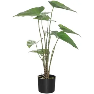 Atmosphera - Zebrina artificiel - pot en ciment - H75 cm pas cher