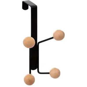 5five Simply Smart - Patère 4 têtes bois cerisier noir - 5five pas cher