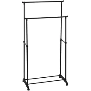 FIVE NEW HOME Noir ne pour vêtements Double Barre, 80 x 43 x 160