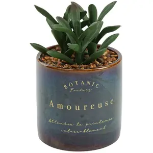 Comparateur de prix : ATMOSPHERA Créateur d'intérieur - Plante Artificielle en Pot Déco Bota 14cm Noir