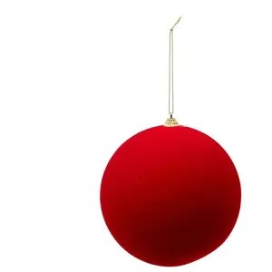 Déco Sapin Boule de Noël XL D 15 cm Rouge - Feeric Christmas pas cher