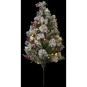 FÉÉRIC LIGHTS AND CHRISTMAS Arbre lumineux extérieur à planter H90 blanc chaud - Blanc chaud pas cher