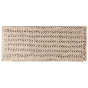 5 five simply smart tapis epais 50x120 lin, beige lin pas cher