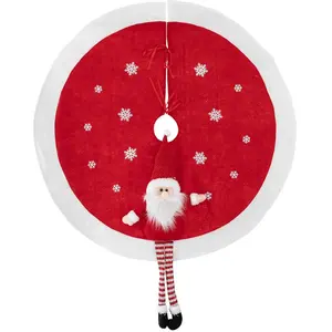 ATMOSPHERA Fééric Lights And Christmas - Tapis de sapin père Noël rouge D90cm - Feeric lights & christmas