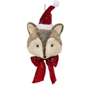 ATMOSPHERA Créateur d'intérieur - Décoration Murale de Noël Renard 49cm Rouge