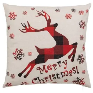 Comparateur de prix : ATMOSPHERA Coussin Déco de Noël "Renne" 40x40cm Beige