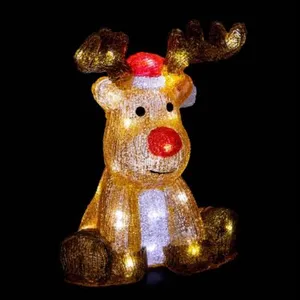 Comparateur de prix : Renne lumineux extérieur H30cm 40 LED + transfo Feeric lights & christmas