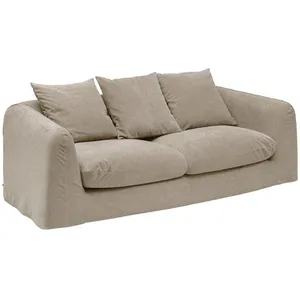 Canapé "Emile" - 3 places - gris - Gris - Atmosphera createur d'interieur pas cher