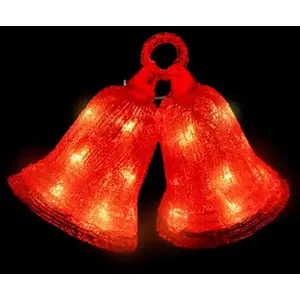 Cloches LED de Noël, rouges pas cher