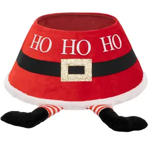 Comparateur de prix : Fééric Lights and Christmas - Pied de Sapin Ho Ho Ho 56cm Rouge