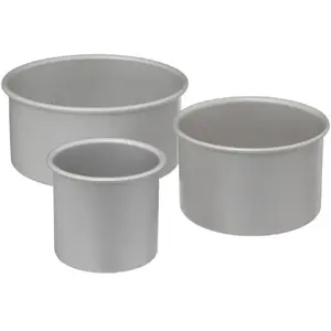 Comparateur de prix : FIVE Simply Smart - Lot de 3 Moules à Gâteau Bord Haut 20cm Argent