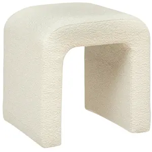 Comparateur de prix : Atmosphera Créateur D'intérieur - Pouf bouclette Sevi Blanc Atmosphera