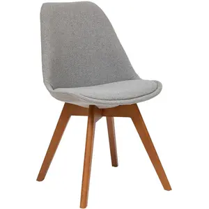 Comparateur de prix : Atmosphera Créateur D'intérieur - Chaise En Hêtre Baya Gris Atmosphera