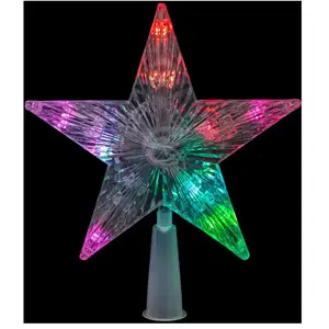 Comparateur de prix : Déco Sapin de Noël Cimier lumineux étoile 10 LED Multicolore