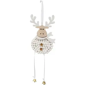 Comparateur de prix : ATMOSPHERA Sujet de Noël en Bois "Renne" 30cm Blanc