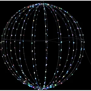 FEERIC LIGHT & CHRISTMAS Décoration Lumineuse Extérieur "Boule" 62cm Noir pas cher