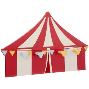 Atmosphera Créateur D'intérieur - Patère Circus en bois H25cm rouge pas cher
