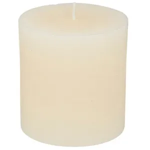 Atmosphera Créateur D'intérieur - Bougie ronde Olia D6,7cm blanc ivoire