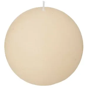 Atmosphera Créateur D'intérieur - Bougie boule Olia D10cm blanc ivoire