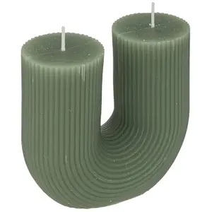 Atmosphera Créateur d'intérieur - Bougie Design Demi 400g Vert Céladon