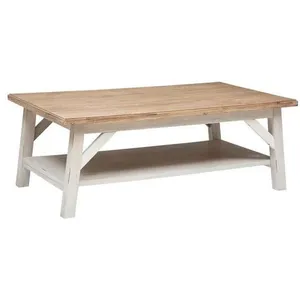 Comparateur de prix : ATMOSPHERA Créateur d'intérieur - Table Basse en Bois Olbia 120cm Blanc