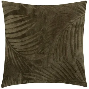 Comparateur de prix : Atmosphera Créateur d'intérieur - Coussin Déco en Flannelle Zoa 40x40 Kaki