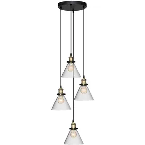 Comparateur de prix : Atmosphera Créateur d'intérieur - Lampe Suspension 4 Têtes Alak 80cm Noir