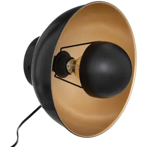Comparateur de prix : Atmosphera - Applique murale Lahti - métal - noir et doré - D29 cm