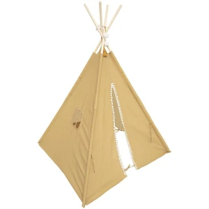 Comparateur de prix : ATMOSPHERA 3S. x Home Tipi enfant Wapi, coton et peuplier, jaune ocre