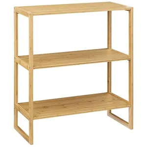 Comparateur de prix : Etagère 2 niveaux bambou 70x33,5 Lab'n Modul 5Five - Bambou