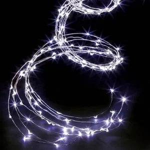 Guirlande cascade extérieur cuivre 1000 LED blanc froid 5m - Feeric li... pas cher