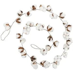 Comparateur de prix : Guirlande de Noël Fleurs de Coton l 200 cm - Feeric Christmas