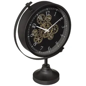 Comparateur de prix : Atmosphera Créateur d'intérieur - Horloge à Poser Vintage Luxe 40cm Noir