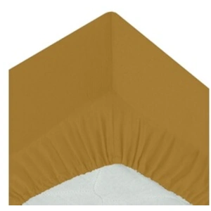ATMOSPHERA Créateur d'intérieur - Drap Housse 1 Personne Percale 90x190cm Mordoré pas cher