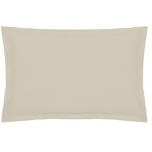 Atmosphera Créateur d'intérieur - Taie d'Oreiller Percale 50x70cm Beige Lin pas cher