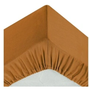 ATMOSPHERA Créateur d'intérieur - Drap Housse Intérieur 90x190cm Jaune Cumin pas cher
