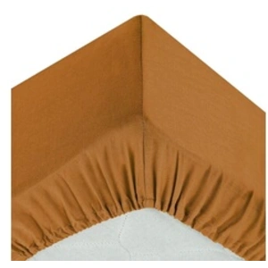 ATMOSPHERA Créateur d'intérieur - Drap Housse Intérieur 140x190cm Jaune Cumin pas cher