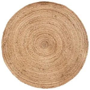 Tapis décoratif - ATMOSPHERA - Jute - D80 cm - Beige - Épaisseur 0.5 cm pas cher