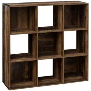 Comparateur de prix : Étagère - FIVE - Mix N Modul - 9 cases - Bois foncé - Style industriel