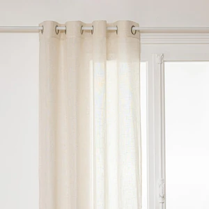 Voilage Alla Beige 140x240cm - Atmosphera Créateur D'Intérieur pas cher