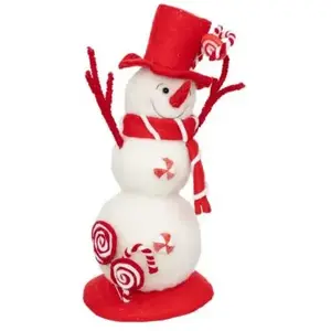 Atmosphera Créateur d'intérieur - Bonhomme de Neige Déco Bonbon 41cm BlancVendu parcarrefour